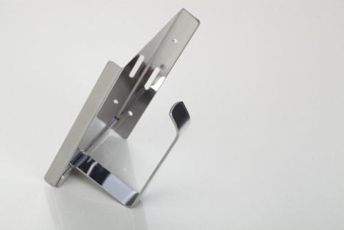 Stainless steel toilet roll holder with handy telephone table