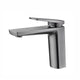 Washbasin mixer tap gun metal finish