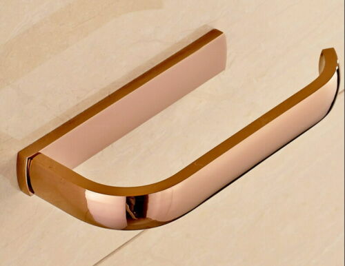 Toilet roll holder in rose gold color