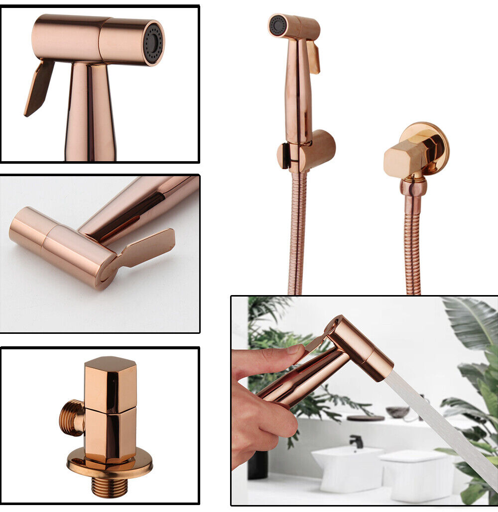 Bidet sprayer in rose gold color