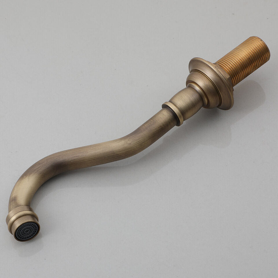 Nostalgic bronze-colored built-in wall tap mixer tap