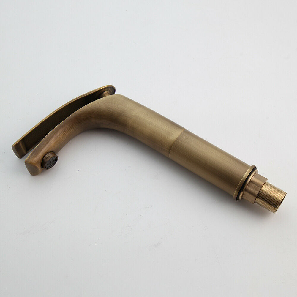 Country-style mixer tap, bronze finish