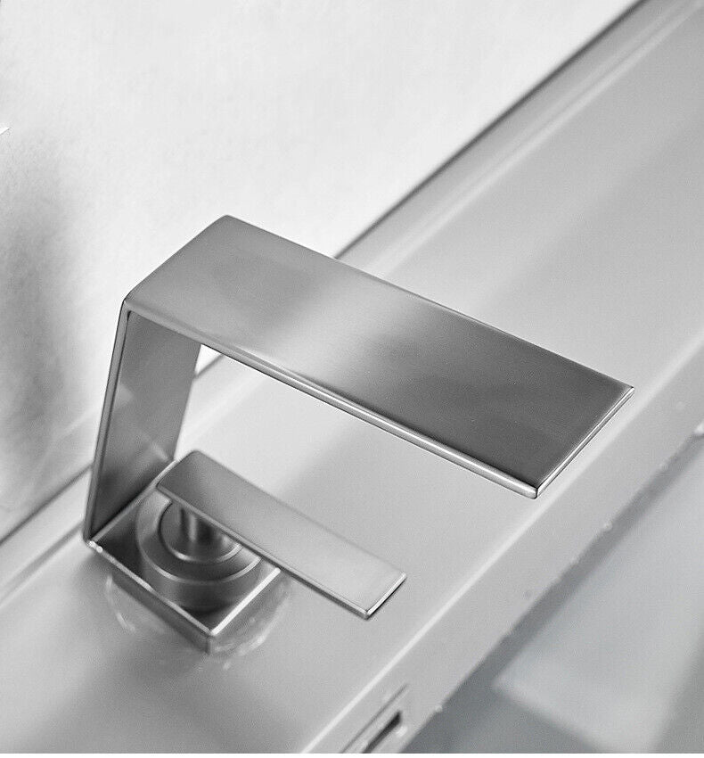 Modern washbasin tap gun metal
