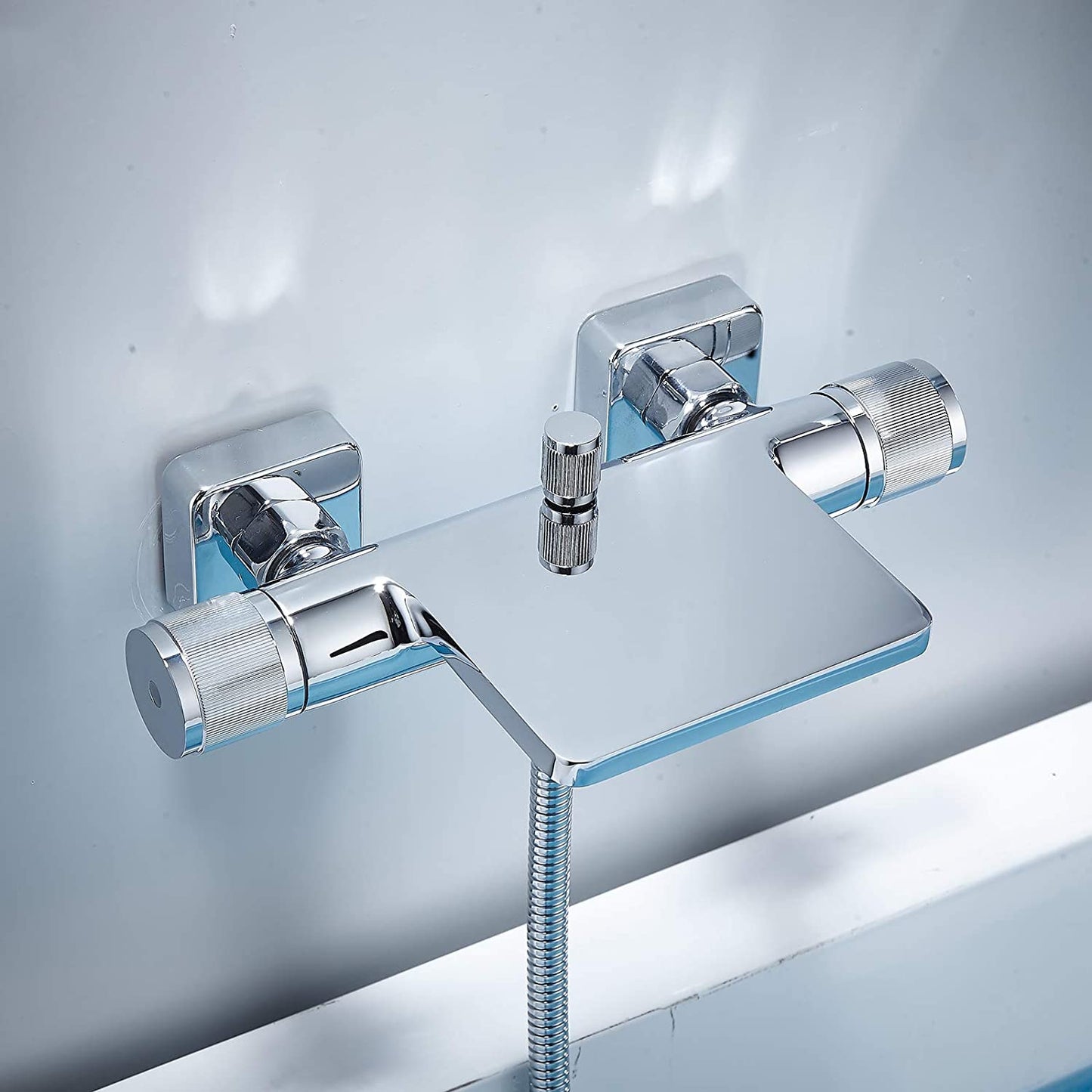 Chrom-Wasserfall-Wannenmischer mit Handbrause