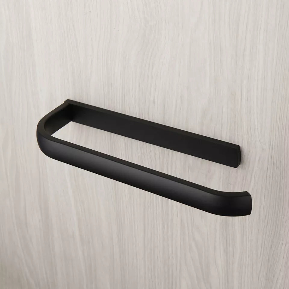Schwarzer Handtuchhalter für Bad oder WC