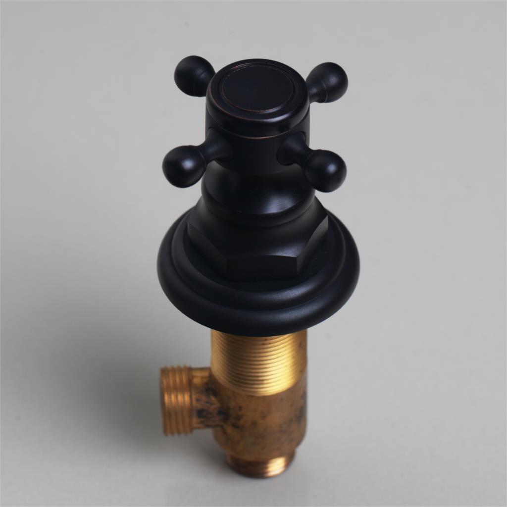 3-teiliger Wandhahn aus Ölbronze