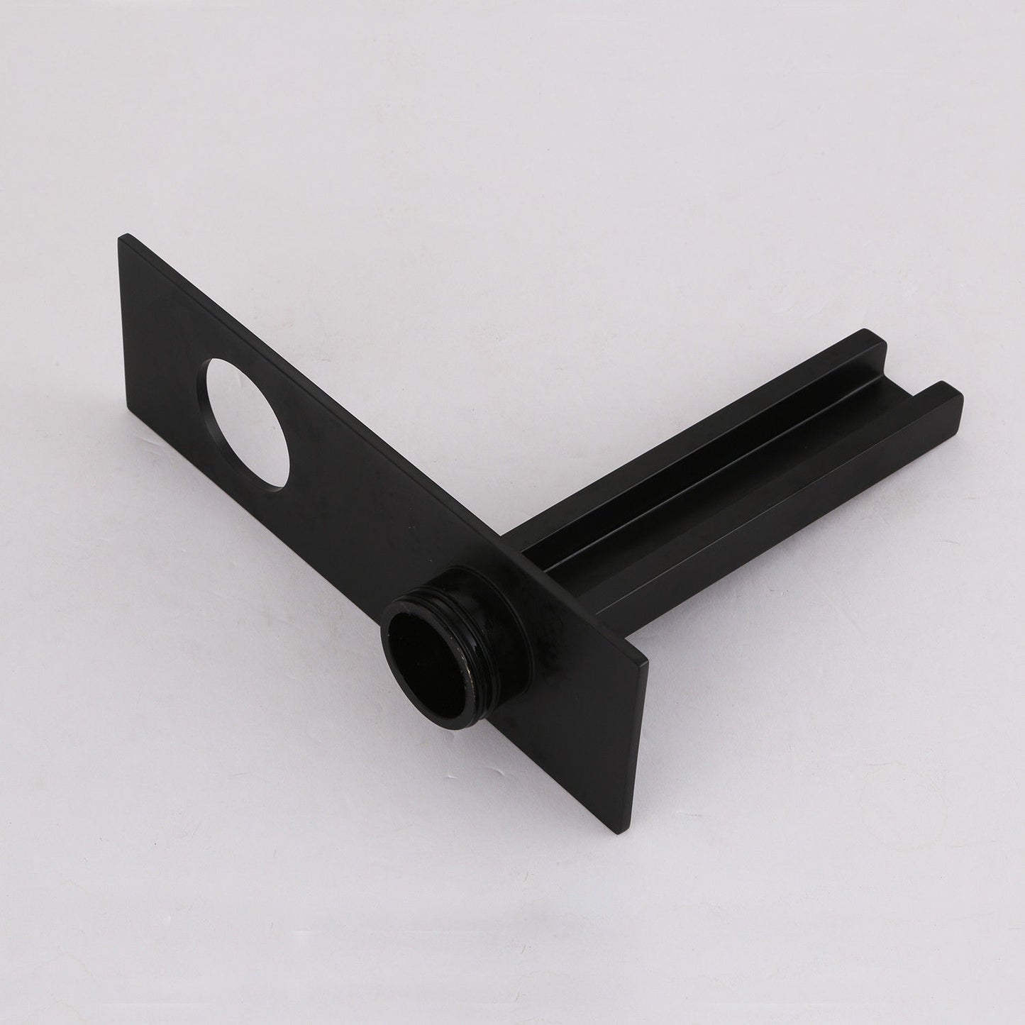 Matte black built-in tap