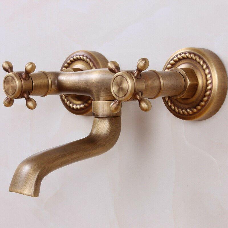 Wandhahn aus Bronze mit schwenkbarem Auslauf