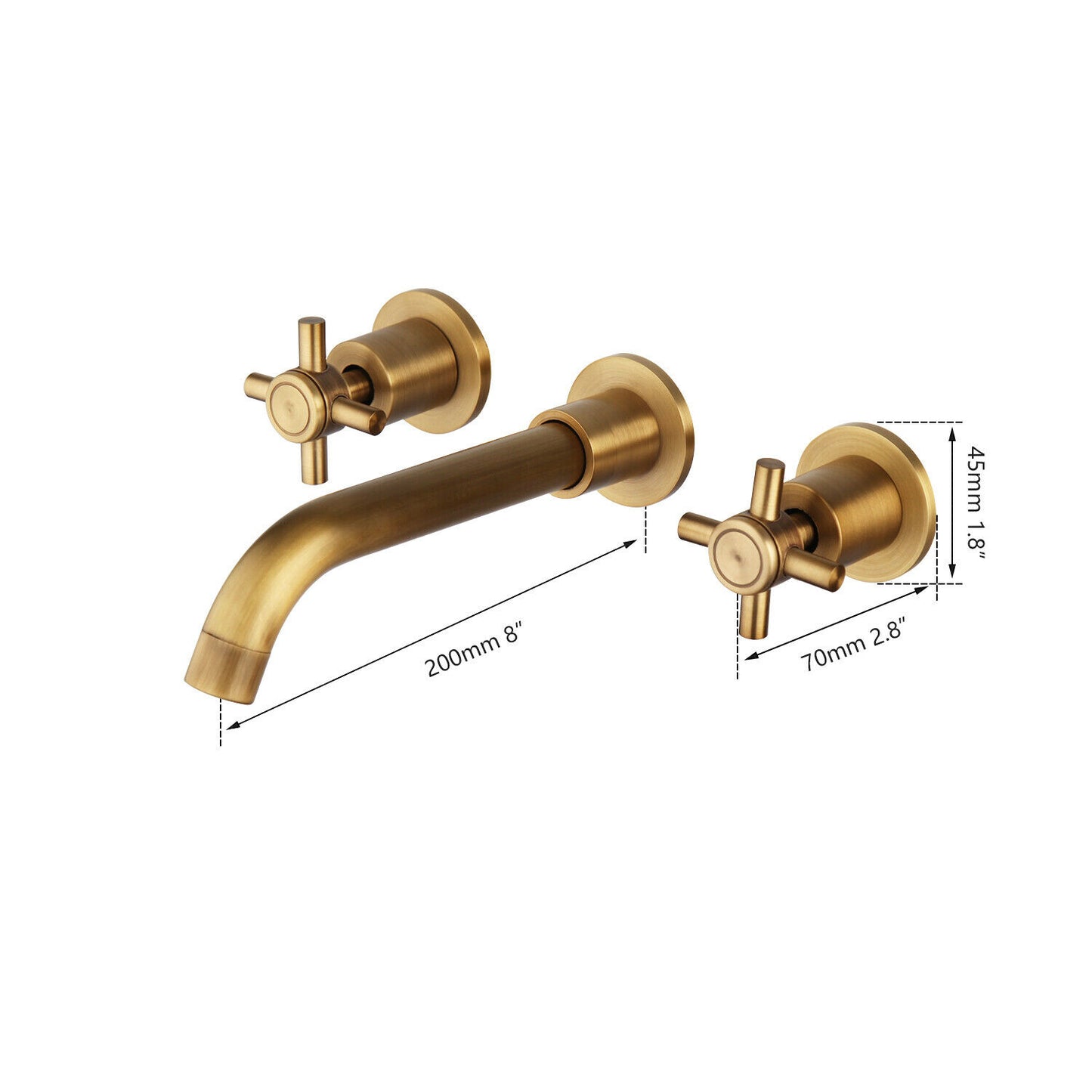 Nostalgic bronze wall tap