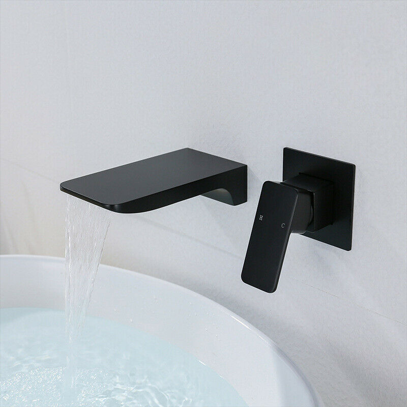 Black built-in tap