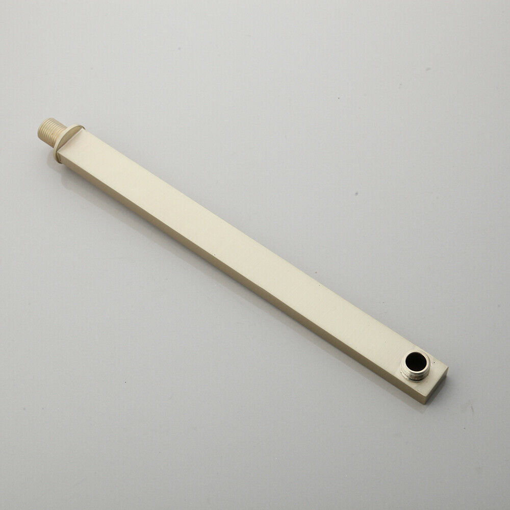 Brushed gold built-in shower