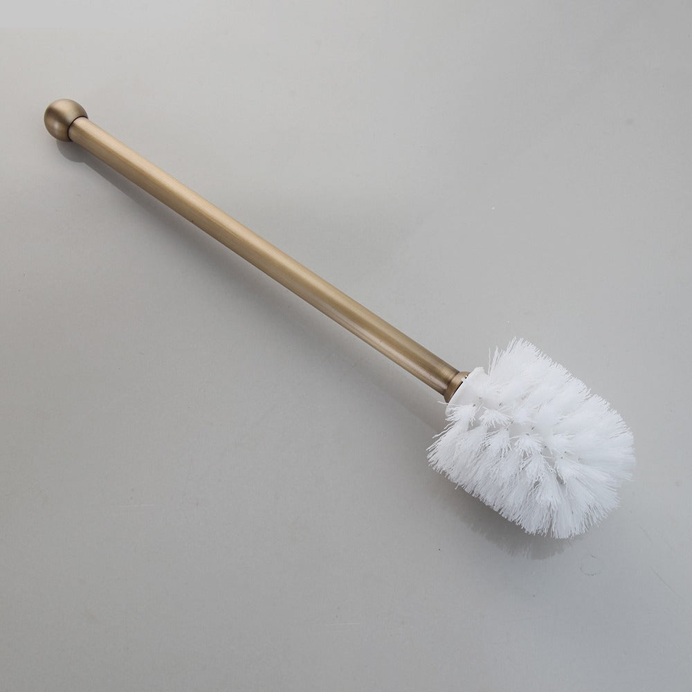 WC borstel met bronskleurige steel