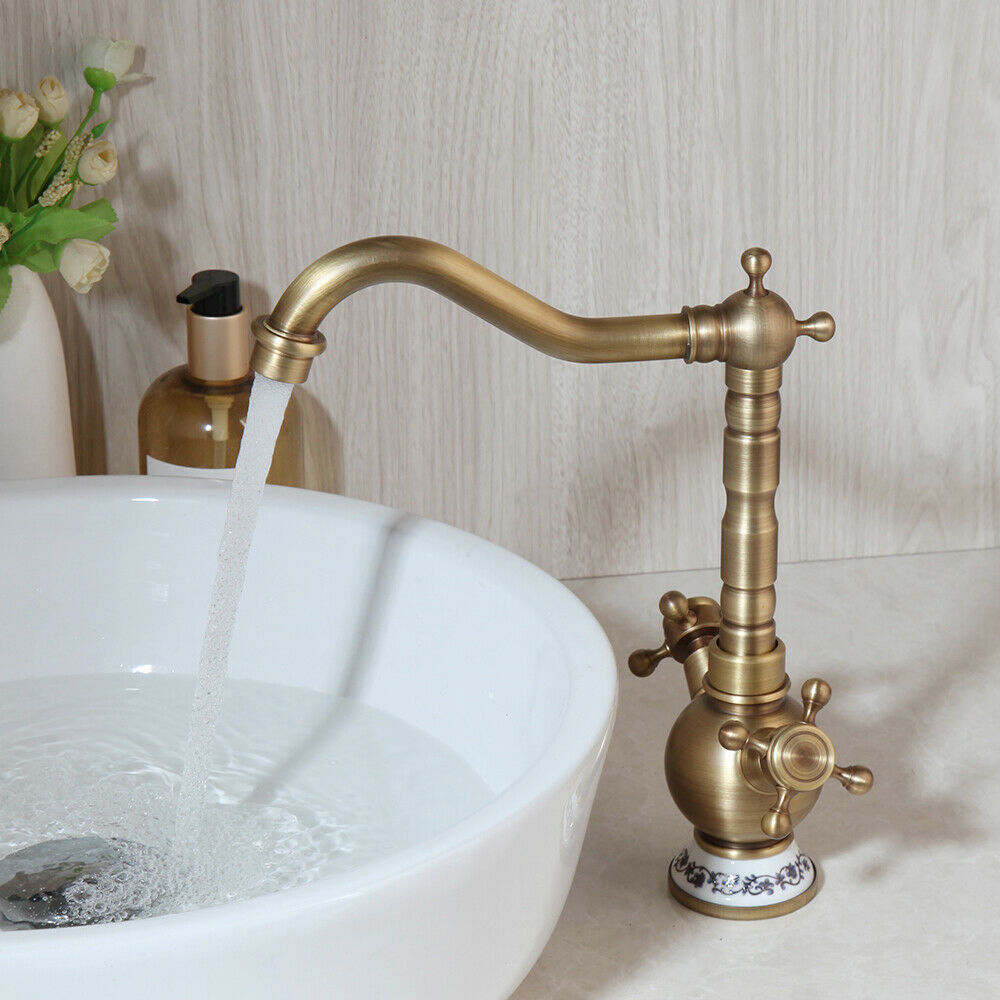 Nostalgic swivel kitchen faucet bronze