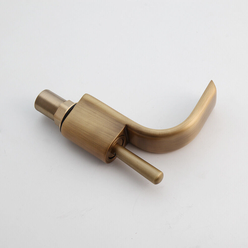 Nostalgic bronze-colored washbasin tap mixer tap