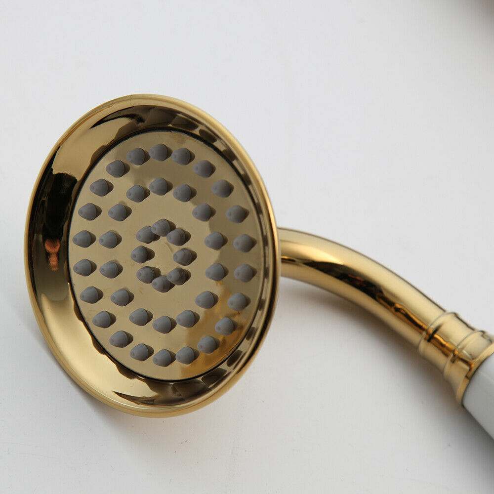 Nostalgic golden built-in shower