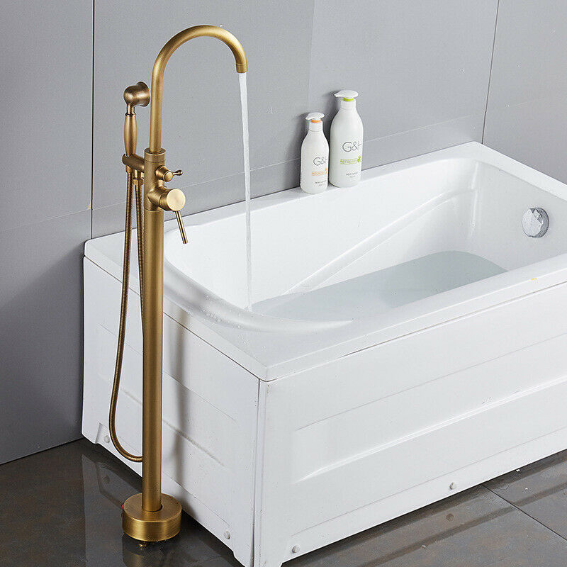 Bronze freestanding bath tap