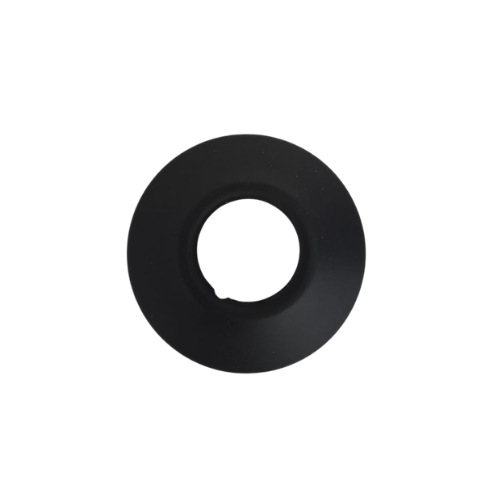Zwarte rozet 65 mm | Taps toelopend afdekrozet kraan