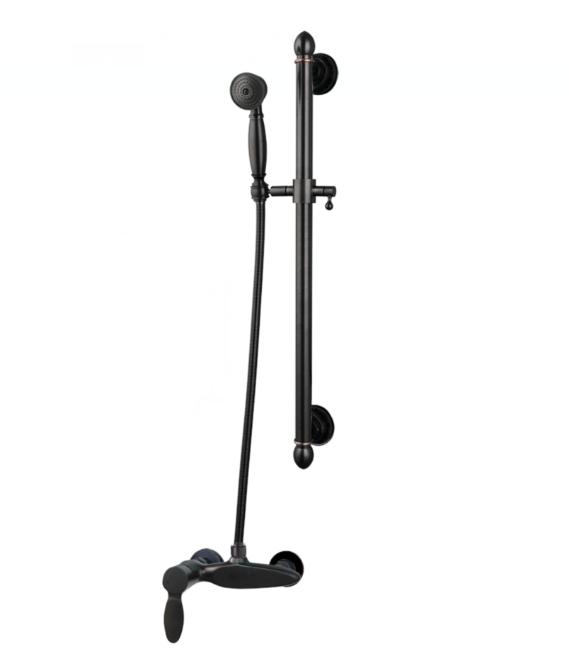 Countryside Ölbronze-Mischbatterie mit Gleitstange