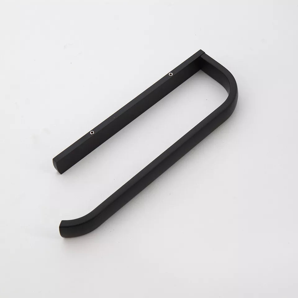 Schwarzer Handtuchhalter für Bad oder WC