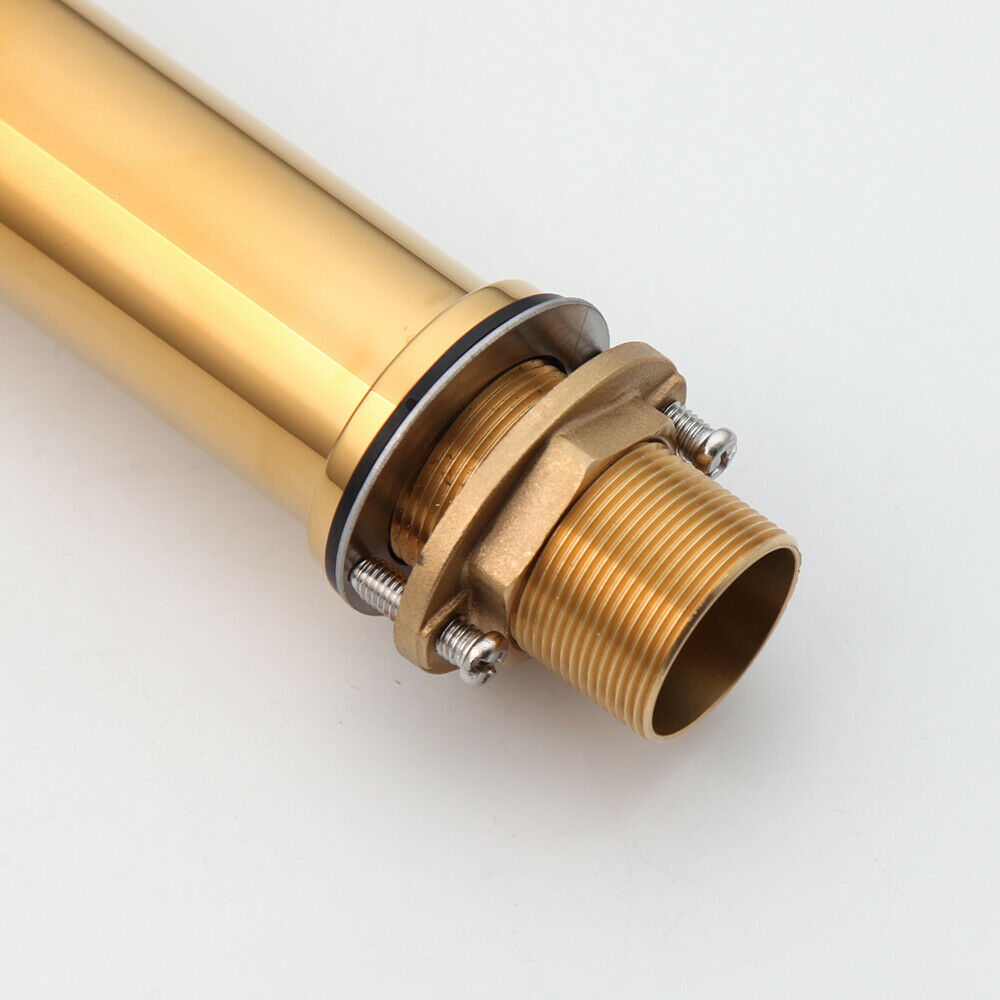 Industriële wastafelkraan goudkleurig