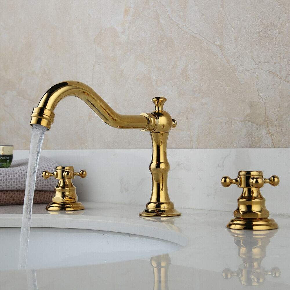 3-piece gold surface-mounted tap