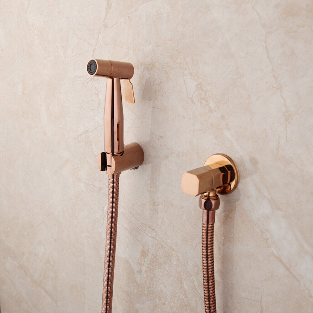 Bidet sprayer in rose gold color