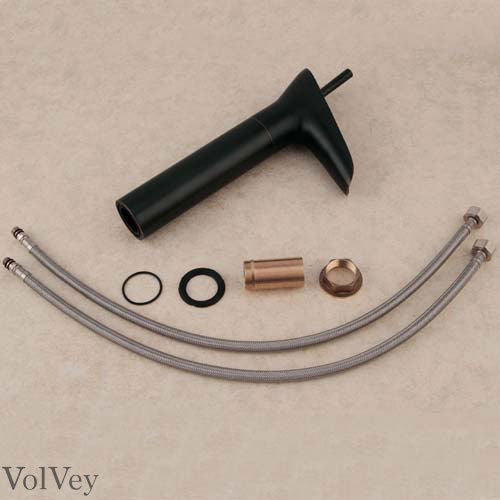Elegante oliebronzen watervalkraan