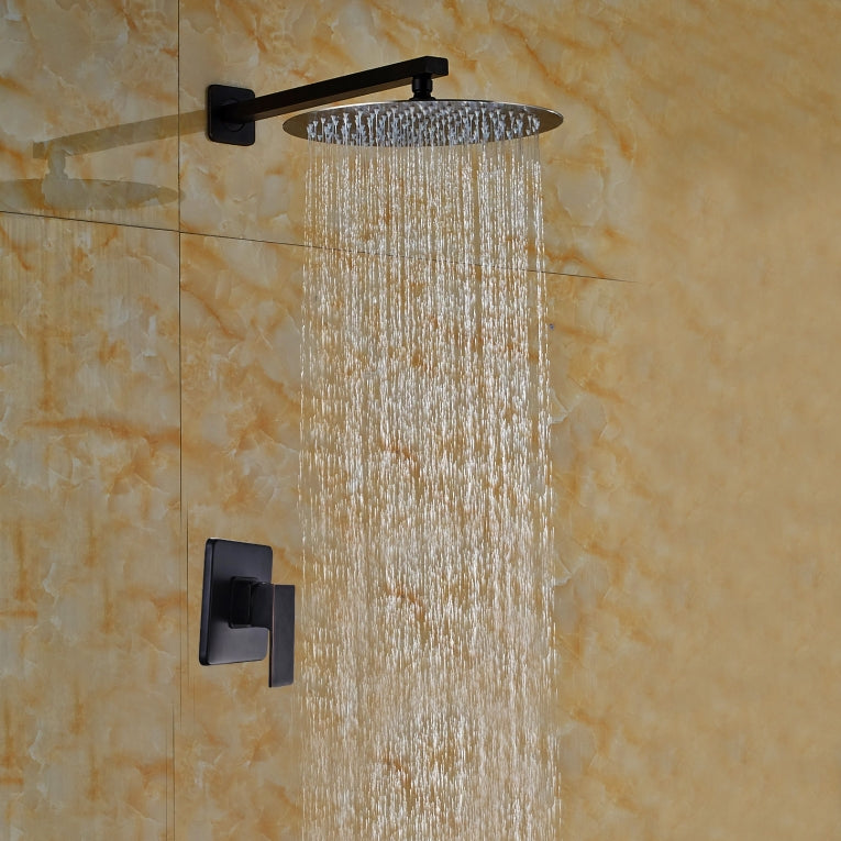 Nostalgisches Einbau-Duschset Ölbronze gerieben