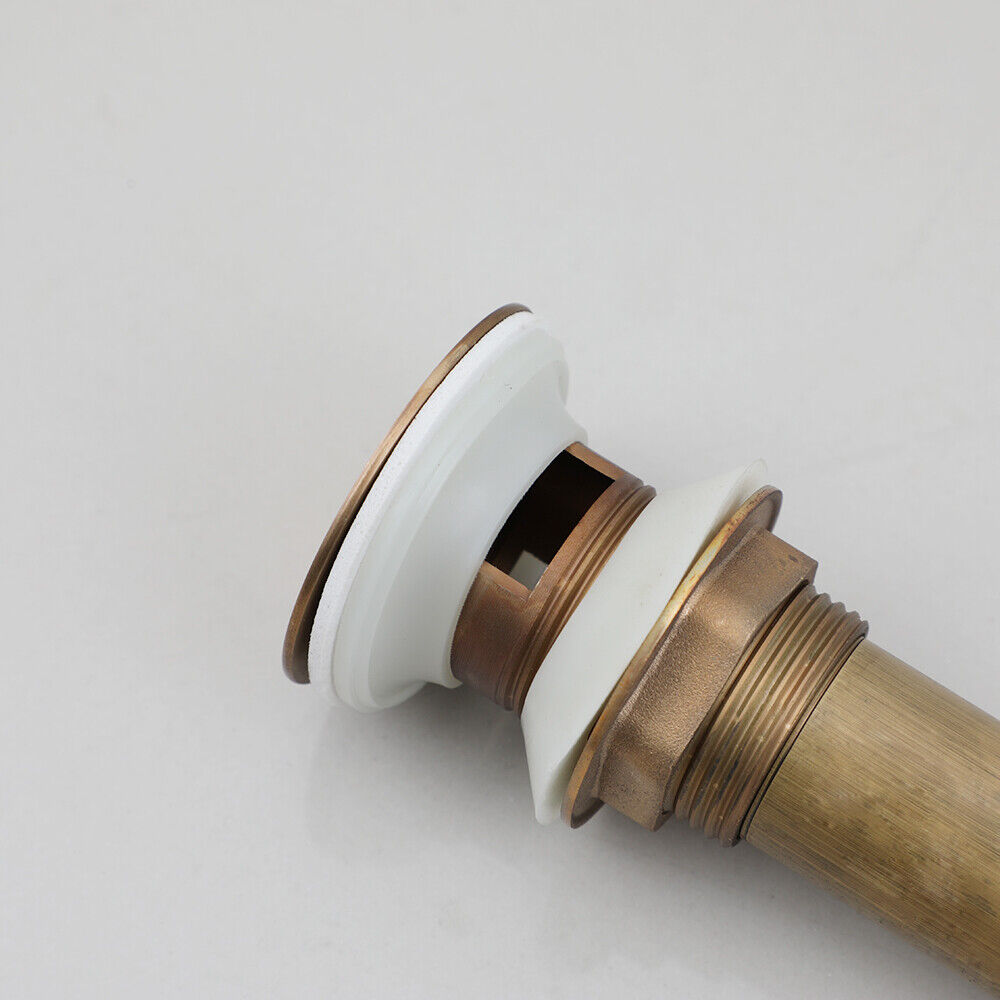 Bronze pop-up drain click drain with overflow