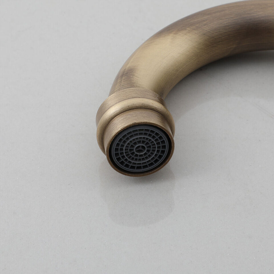 Nostalgic bronze-colored built-in wall tap mixer tap