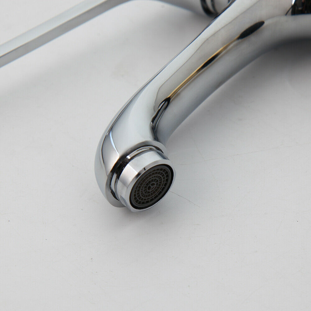 Chrome elbow mixer tap