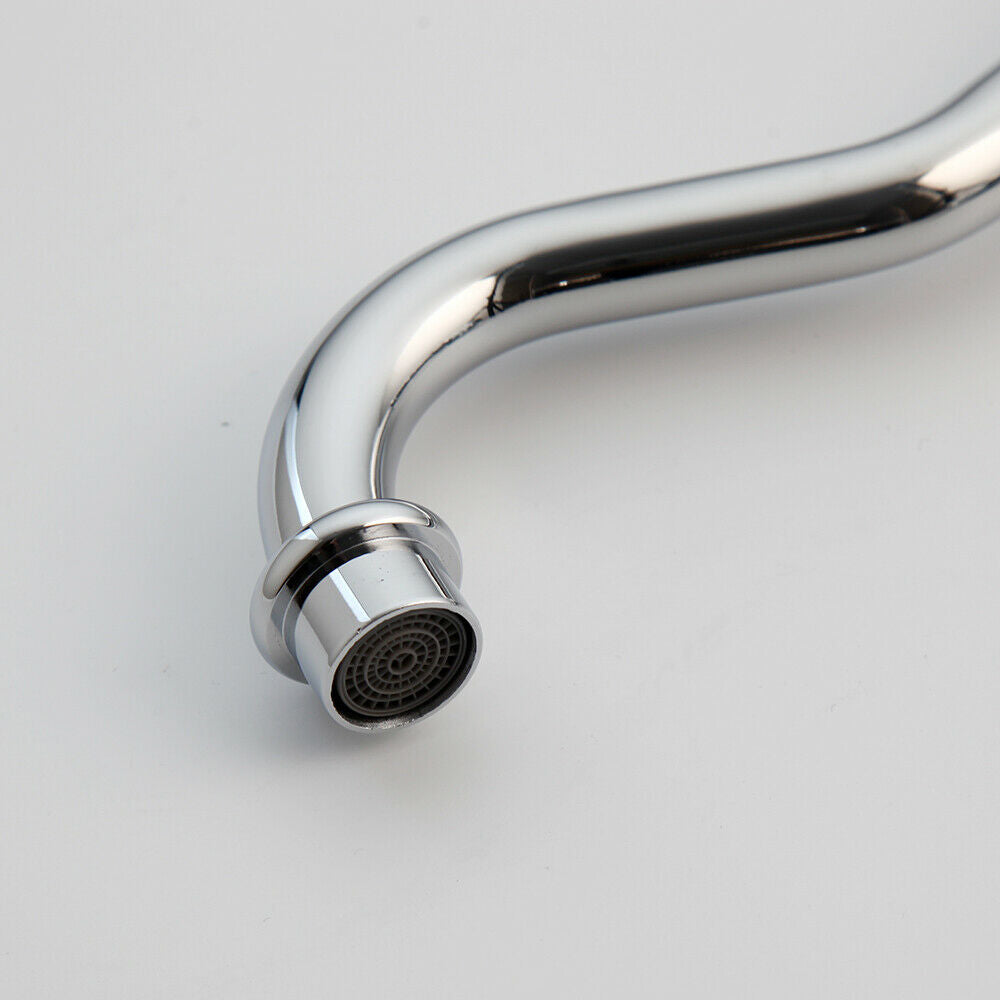 Chrom-Mischbatterie in rustikaler Optik