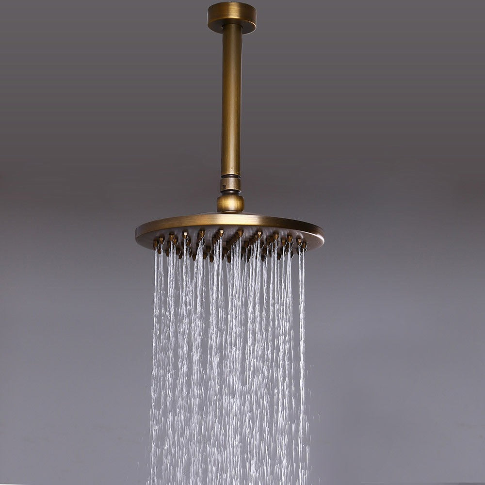 Nostalgische bronzen douche-set