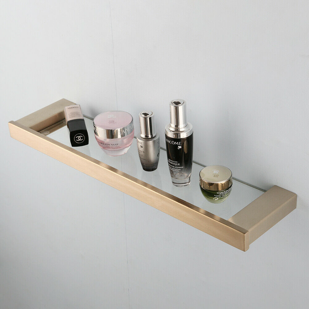 Badezimmerregal in Mattgold