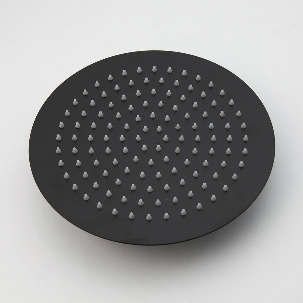 Black rain shower ceiling connection