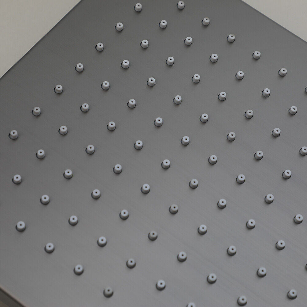 Luxury Gun Metal Built-in Rain Shower