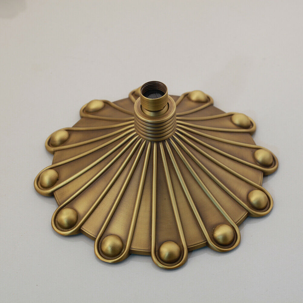 Nostalgic bronze-colored surface-mounted shower