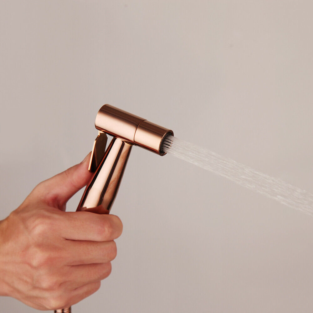 Bidet sprayer in rose gold color