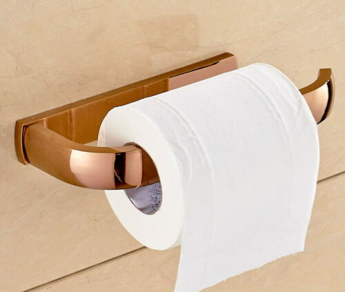 Toilet roll holder in rose gold color