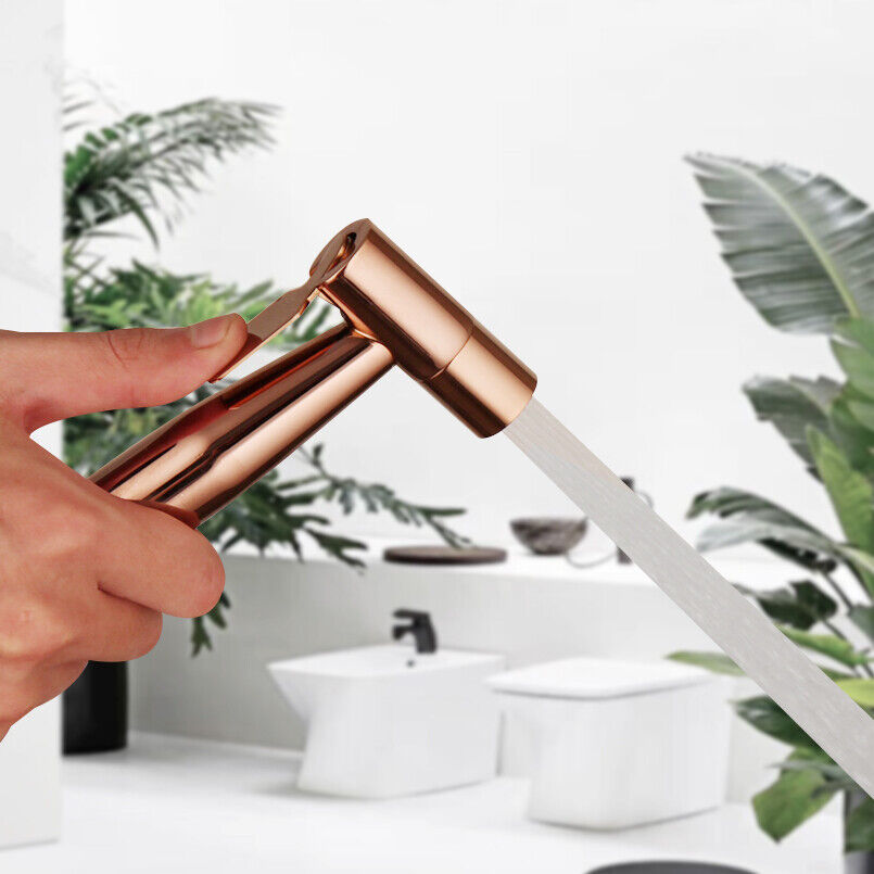 Bidet sprayer in rose gold color