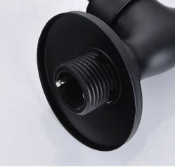 Matt black wall rosette