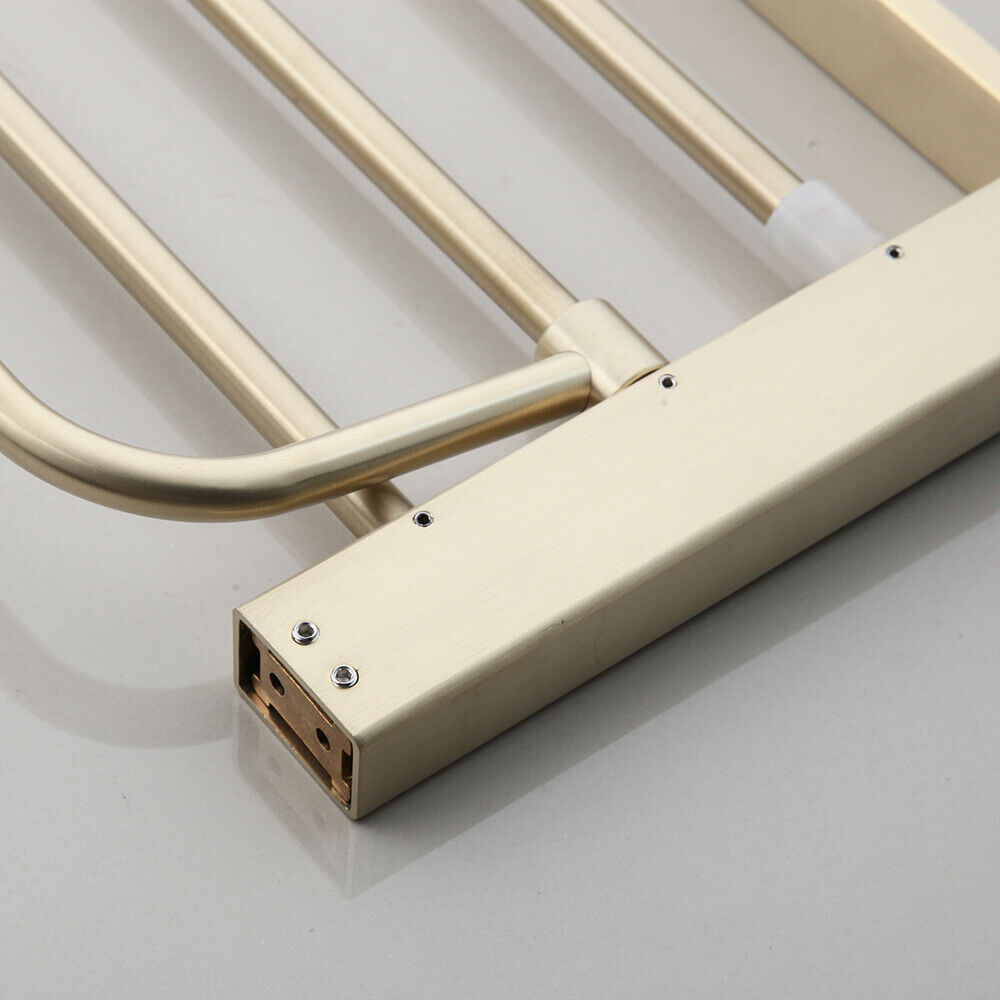 Matte gold towel rack