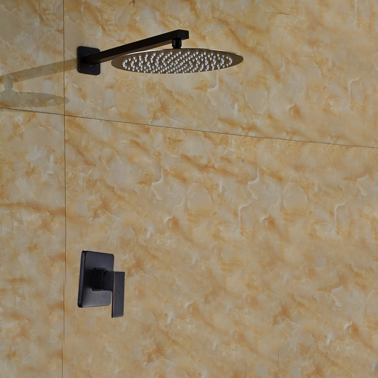 Nostalgisches Einbau-Duschset Ölbronze gerieben