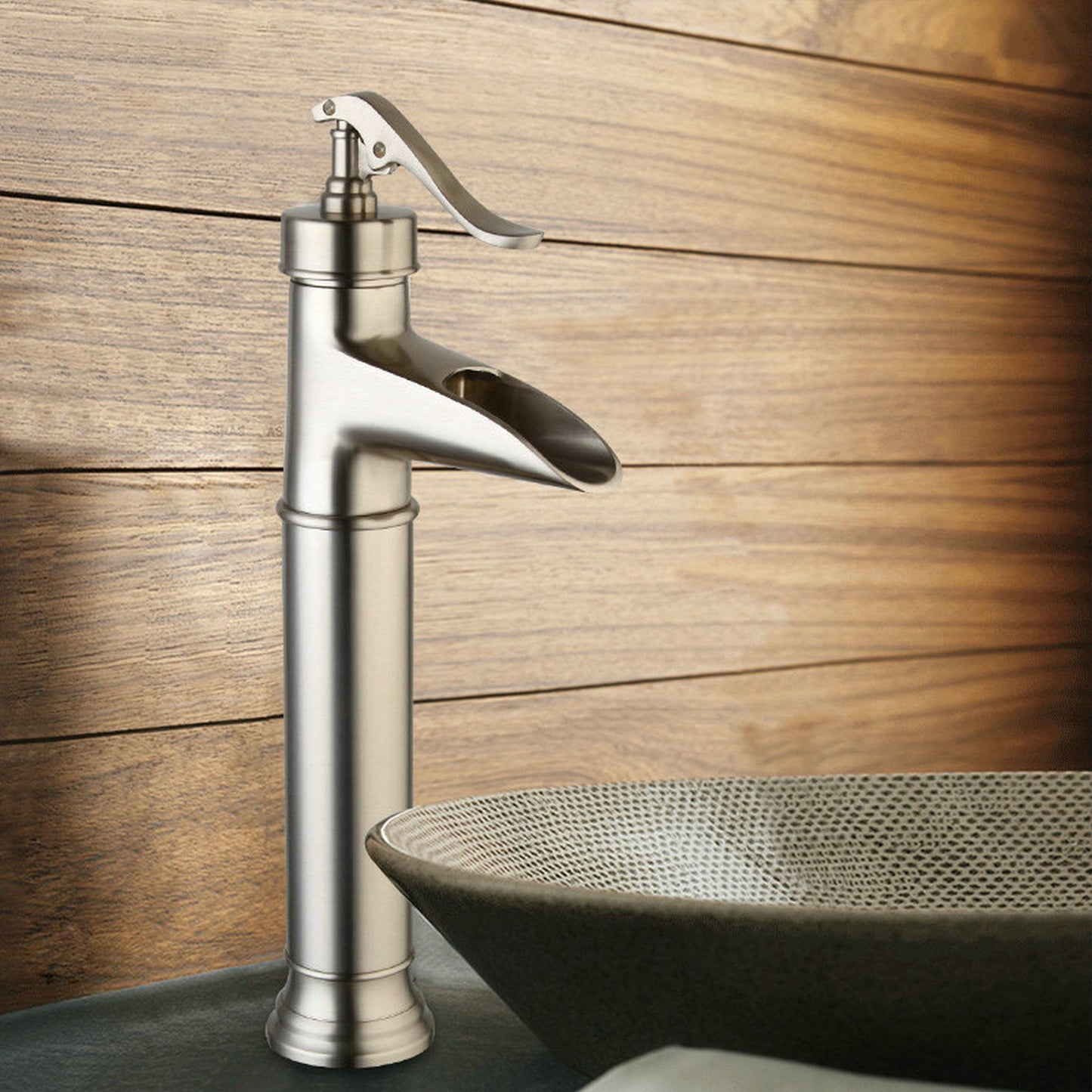 Waschtischarmatur Modell Classic, Nickel gebürstet