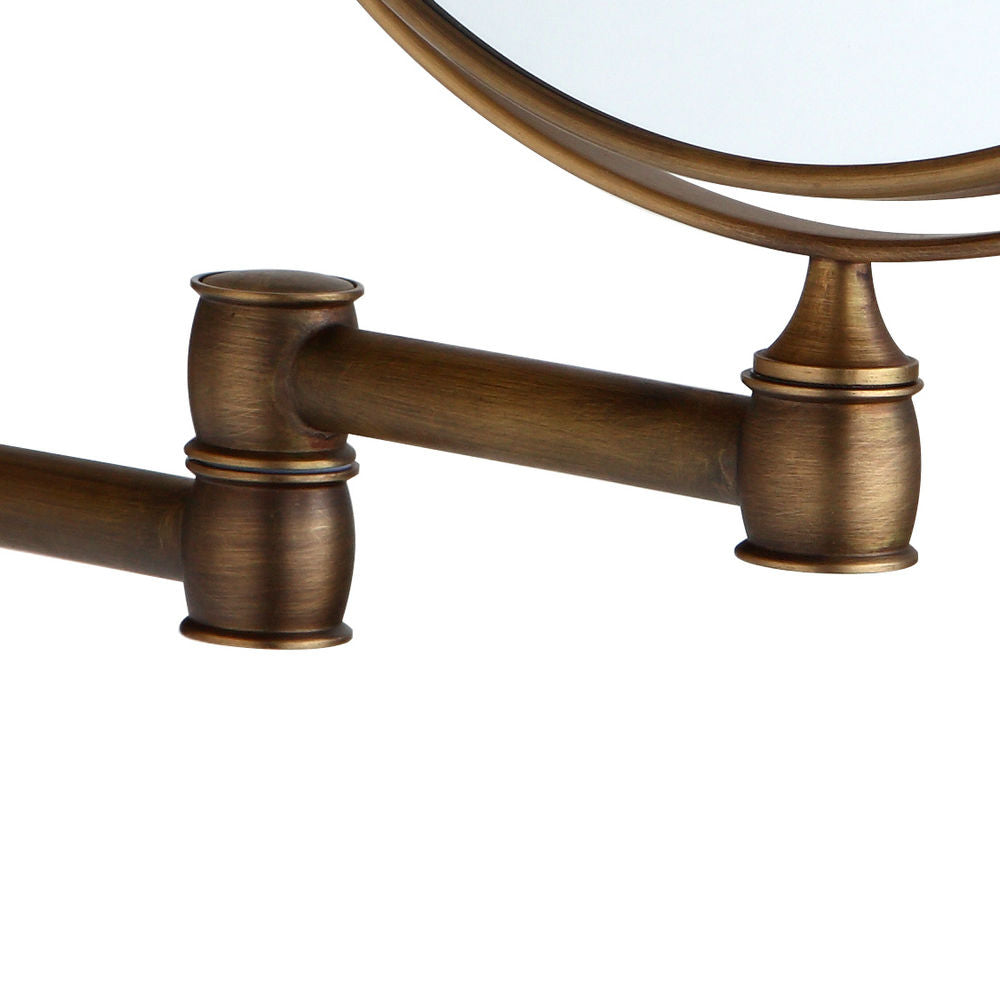 Nostalgic bronze make-up mirror