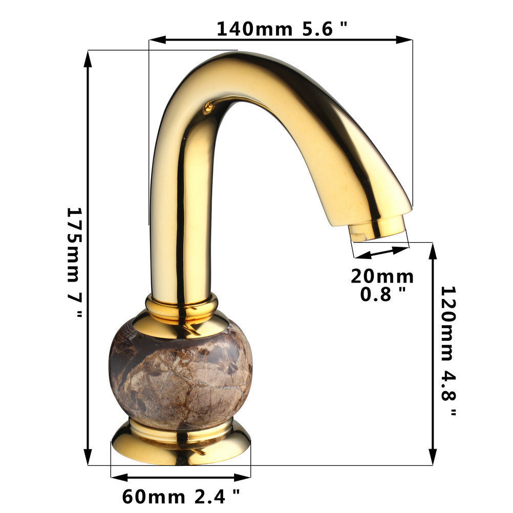 Goldene Badewannenarmatur 3-teilig
