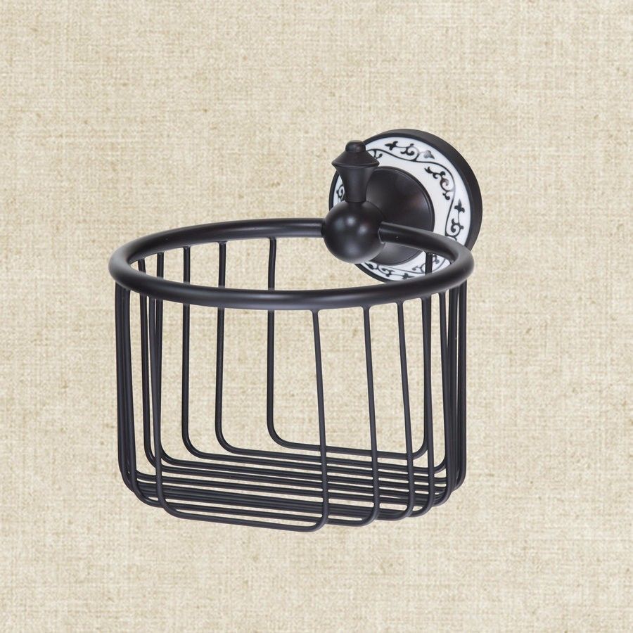 Retro oil bronze shampoo rack for the bathroom nostalgic design