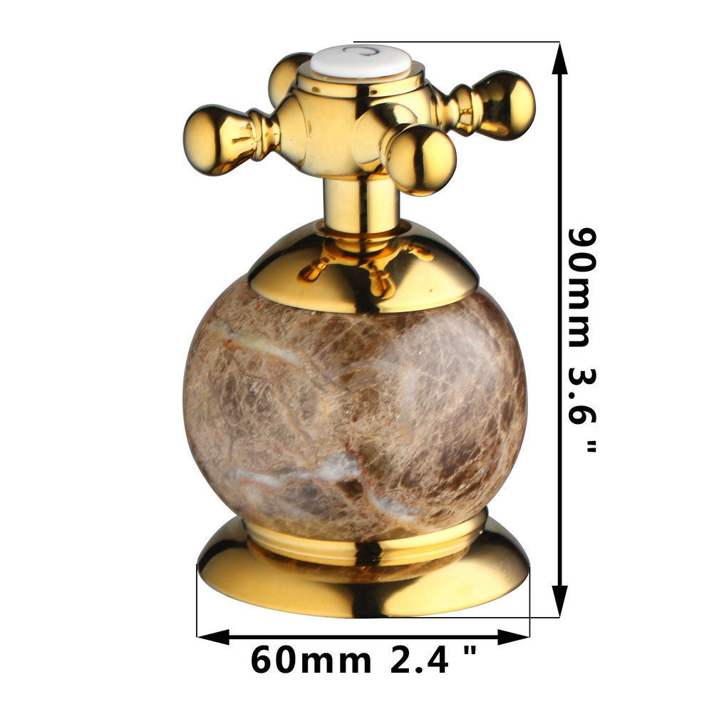 Goldene Badewannenarmatur 3-teilig