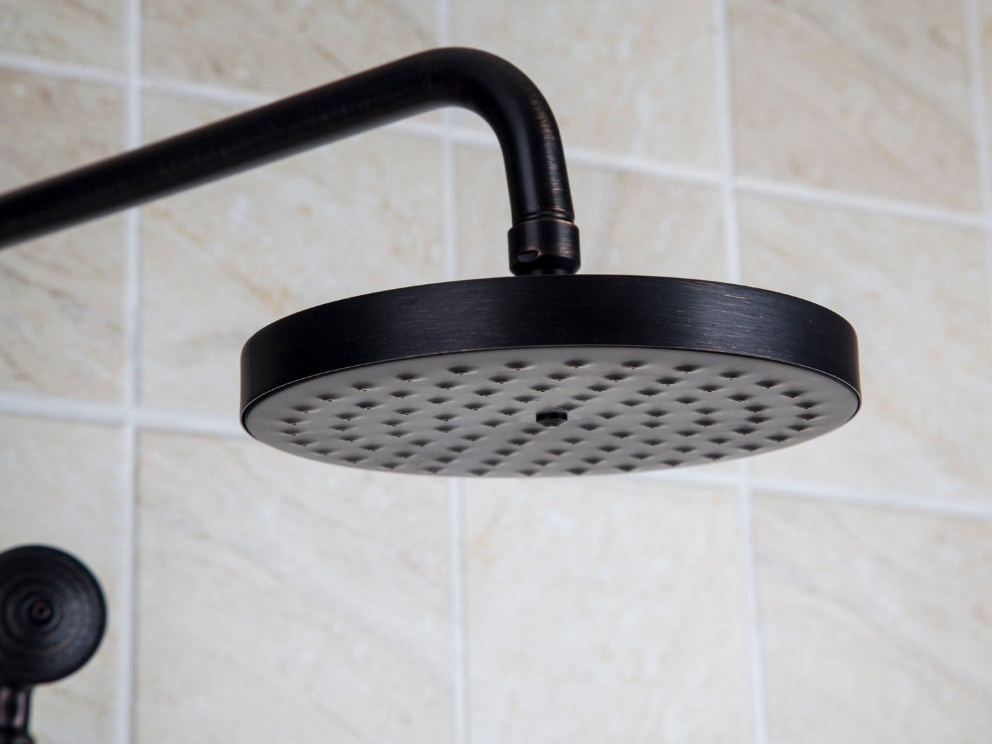 Classic oil bronze surface-mounted rain shower