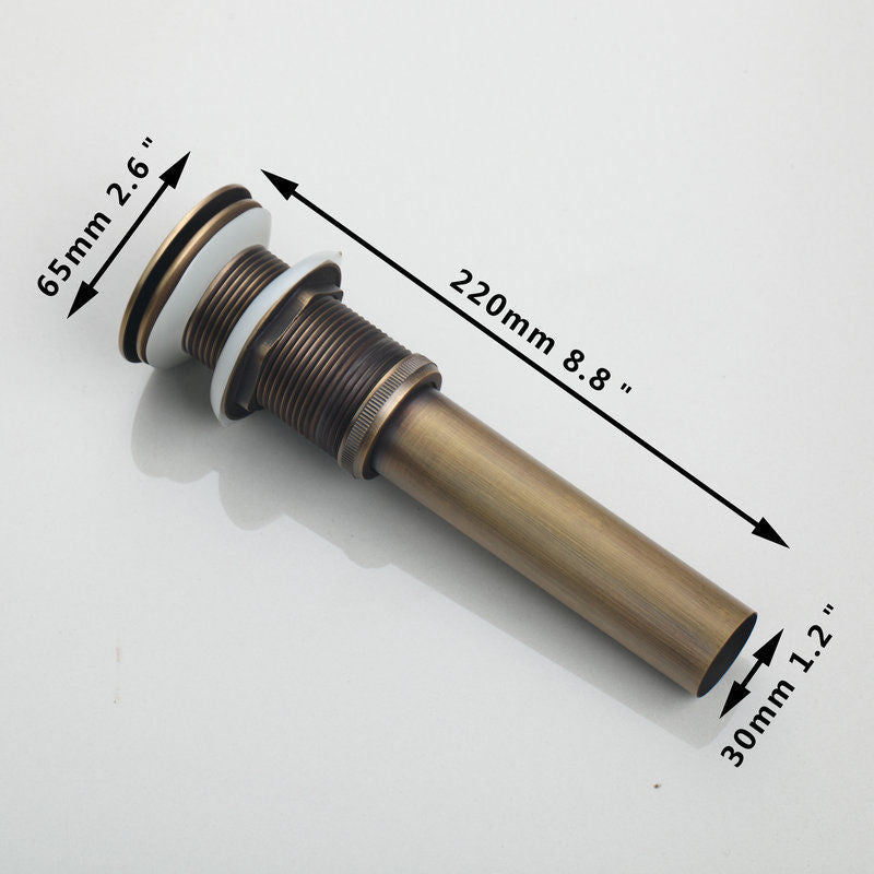 Bronze Pop-Up-Ablauf Klick-Ablauf ohne Überlauf